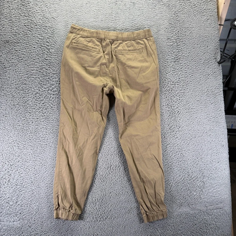 Urban Pipeline Pant Mens M Beige Cotton Twill Jogger Tapered Streetwear Stretch